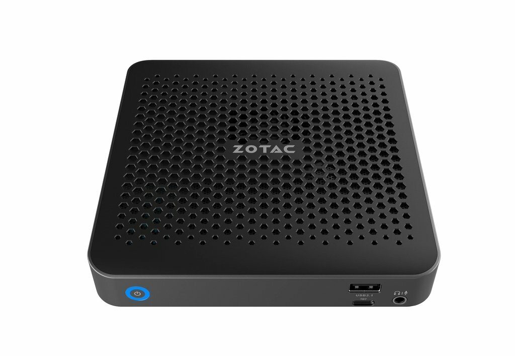 Zotac Неттоп Zotac ZBOX edge MI646 Barebone ZBOX-MI646-BE (Core i5 1135G7-2.40ГГц, 2xDDR4 SO-DIMM, 2xM.2, IrisXe, HDMI, DP, 2x1Гбит LAN, WiFi, BT, USB3.1, TB, без ОС), черный