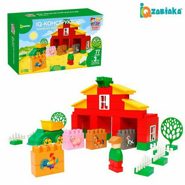 IQ-Конструктор "Забавная Ферма", 77 деталей