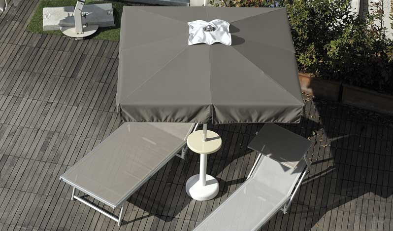 Столик для зонтов с опорой Magnani Table, Ø40 см, белый - фотография № 3