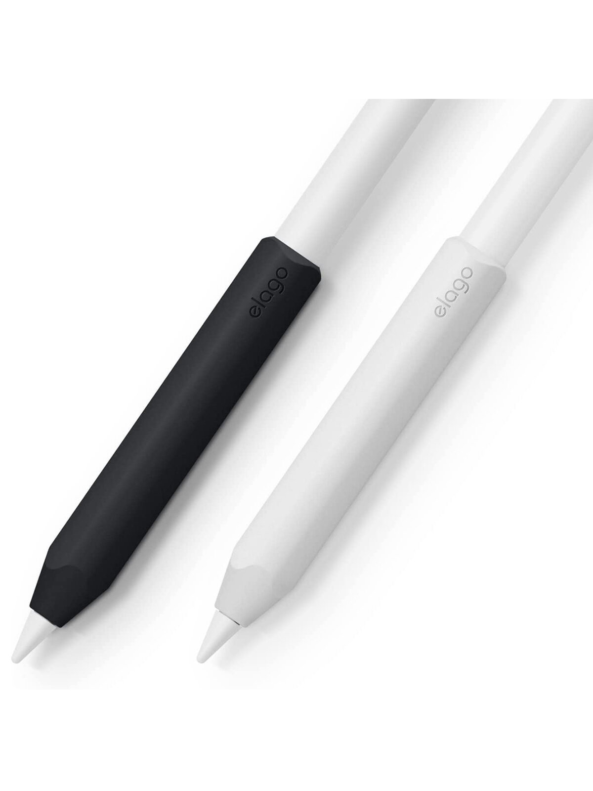 Elago для Apple Pencil 2 чехол Grip silicone holder (2 шт.) White/Black