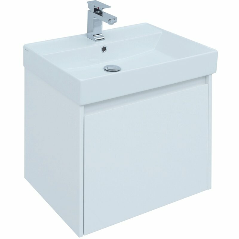 Комплект мебели для ванной Aquanet Nova Lite 60 242922 подвесной Белый - фотография № 5