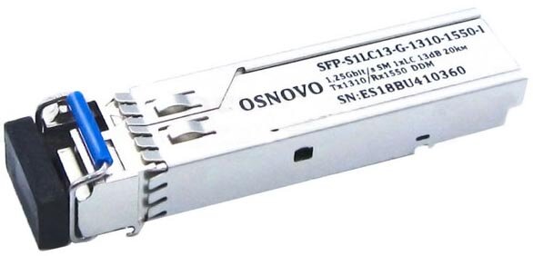 Оптический SFP модуль OSNOVO SFP-S1LC13-G-1310-1550