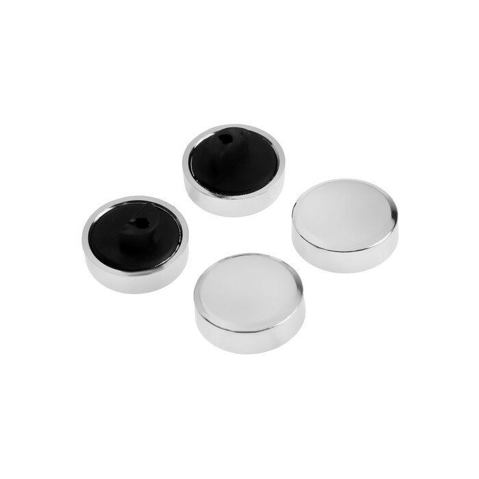 фото Зеркалодержатель (арт.1189), d=25 мм, без сверления, цвет хром, 4 шт.