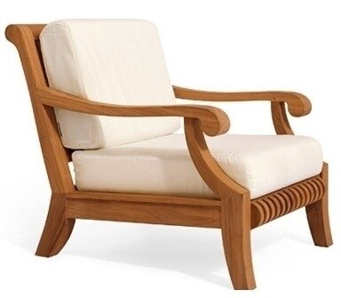 Кресло Fasko уличное из массива (деревянный) в беседку, на веранду, на террасу (садовая мебель) - фотография № 1