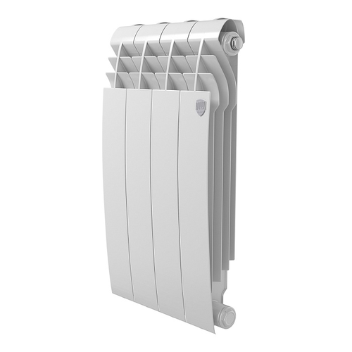 Радиатор биметаллический BiLiner/Bianco Traffico 500 new -4секции | код НС-1176296 | Royal Thermo ( 1шт )