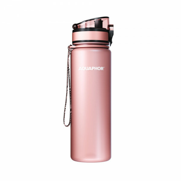 Фильтр-бутылка для воды Аквафор Сити (светло-розовый)