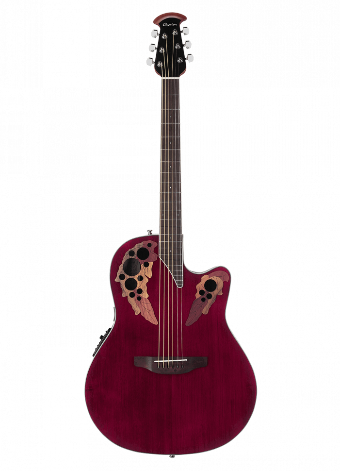 OVATION CE48-RR Celebrity Elite Super Shallow Cutaway Ruby Red гитара электроакустическая (OV533244)