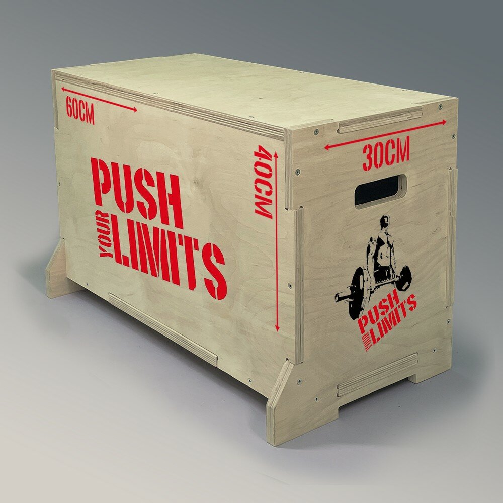 Плиобокс, тумба, опора для прыжков универсальный с принтом Спорт Push your limits - 16