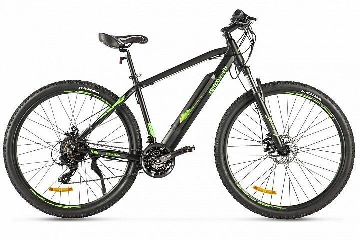 Электровелосипед Eltreco Ultra MAX (Велогибрид Eltreco Ultra MAX, Черно-зеленый-2506, 023318-2506)
