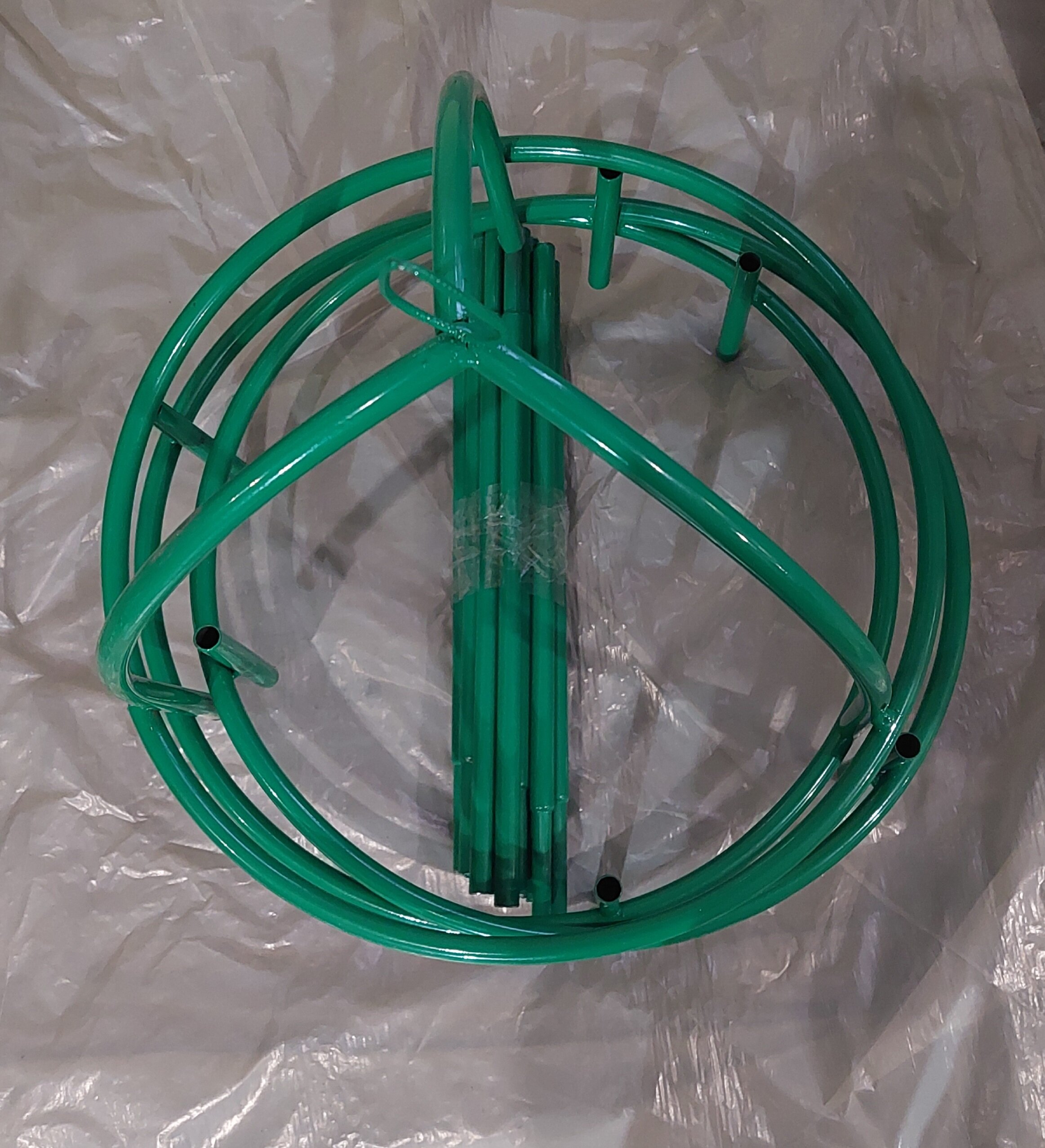 Арка для роз разборная D=37 зелёная, труба d=12 - фотография № 2