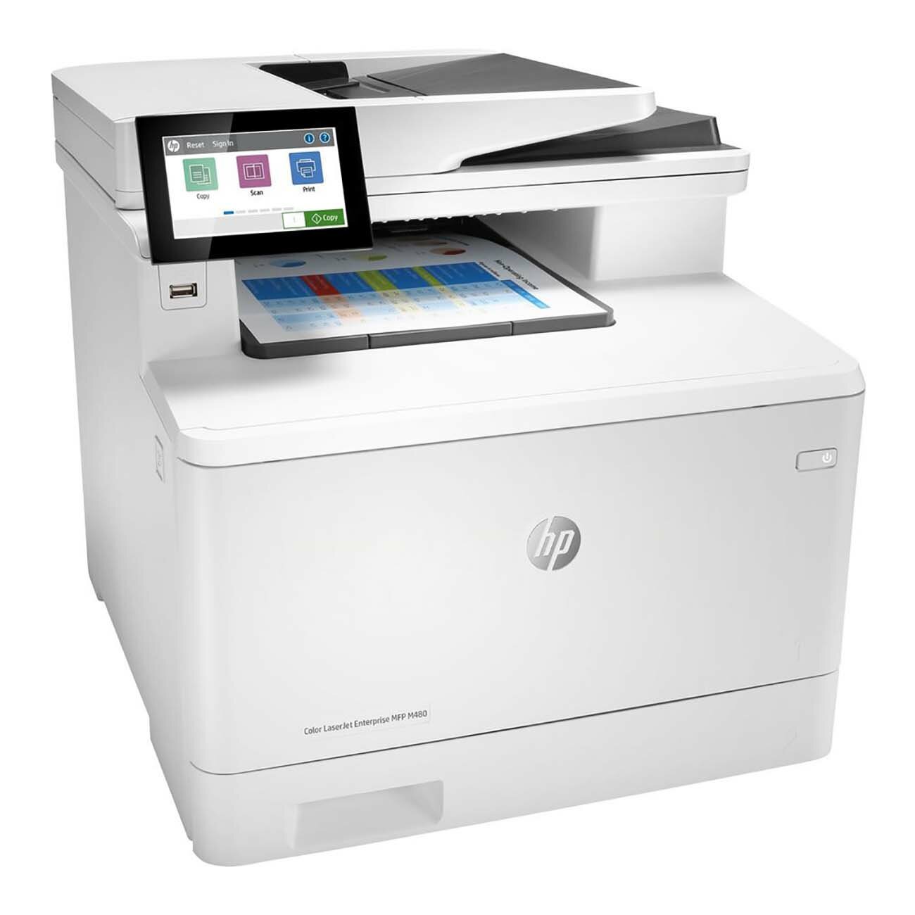 Лазерное МФУ (цветное) HP Color LaserJet Enterprise MFP M480f