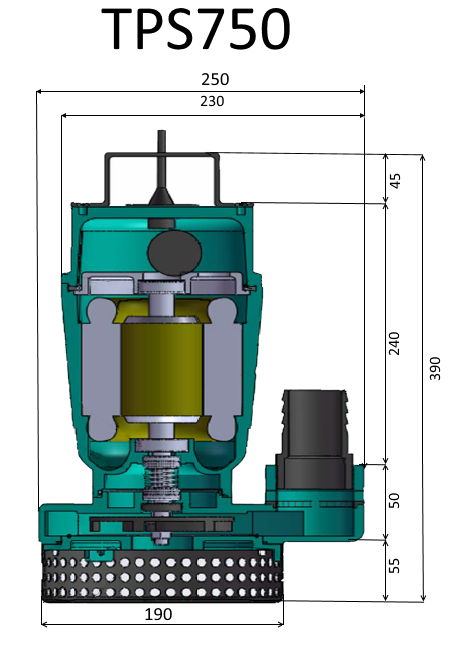 фото Дренажный насос PUMPMAN TPS750A