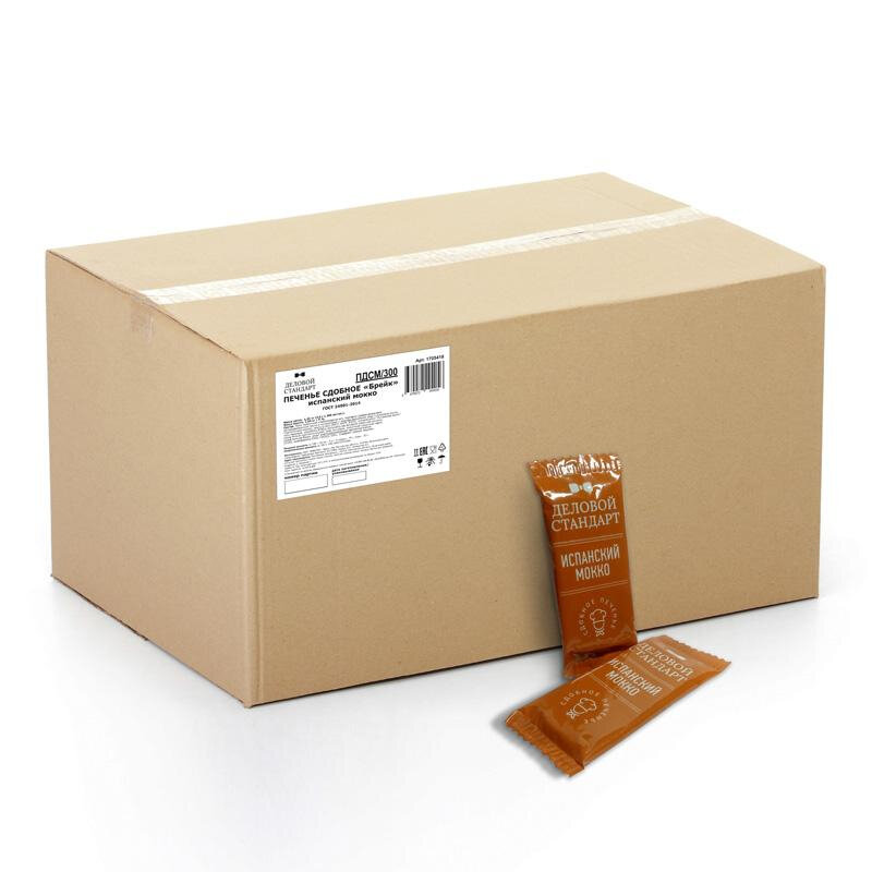 Печенье Деловой стандарт Испанский Мокко (инд.упаковка), 300шт/уп - фотография № 1