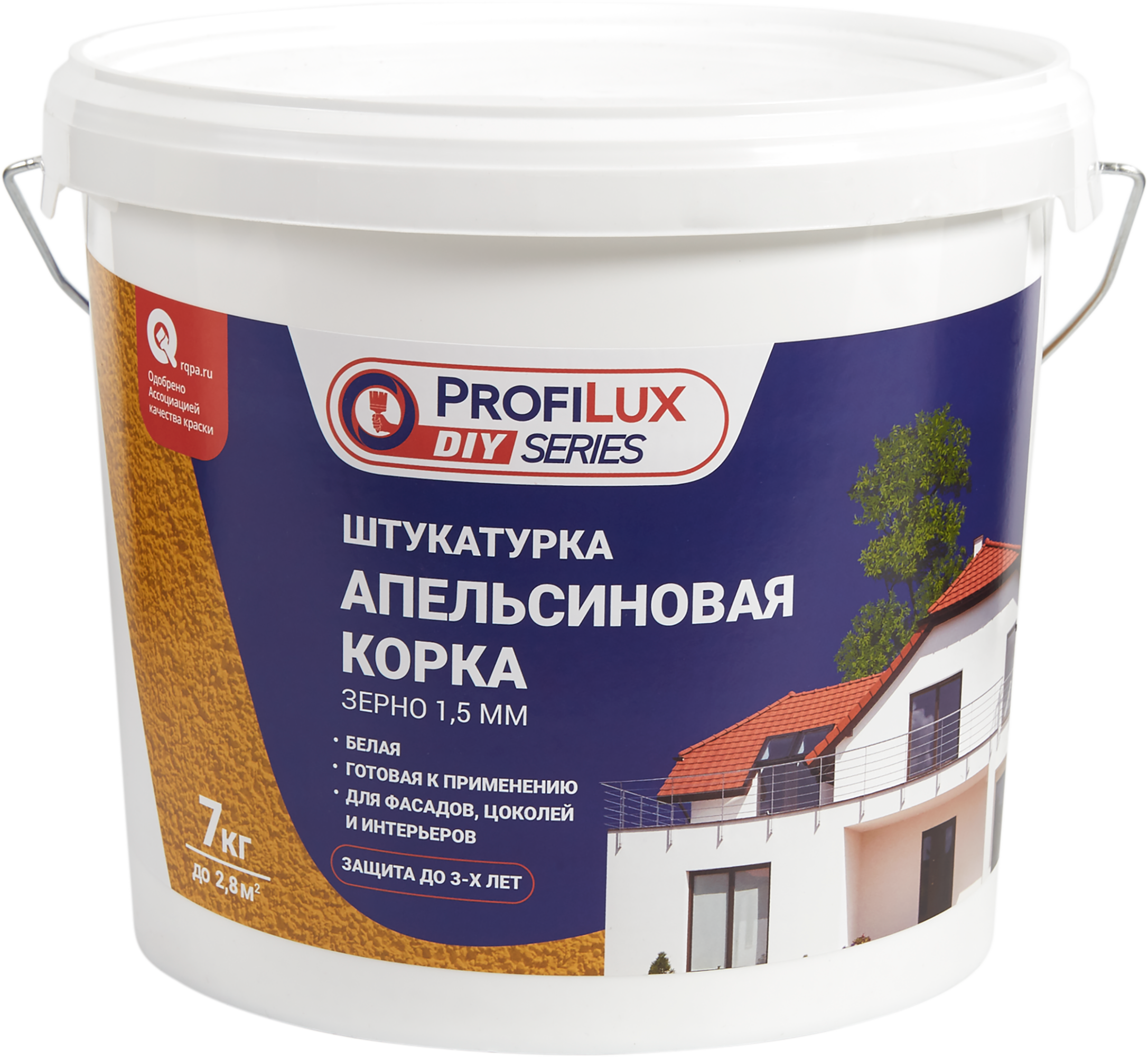 фото Штукатурка Profilux апельсиновая корка 7 кг