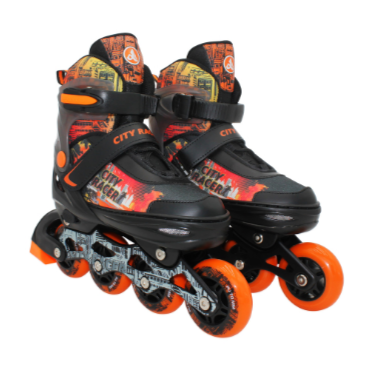 фото Роликовые коньки City Racer Orange р.33-36 M (ак)