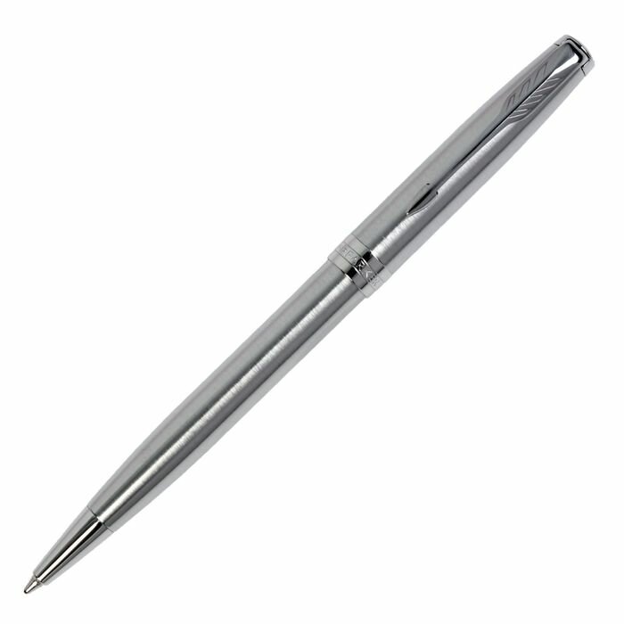 Parker Ручка шариковая Parker Sonnet Core Stainless Steel CT M, корпус серебристый матовый, чёрные чернила (1931512)