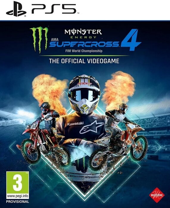 PlayStation Игра Monster Enеrgy Supercross-4 Fim World Championship The Official Videogame (английская версия) (PS5)