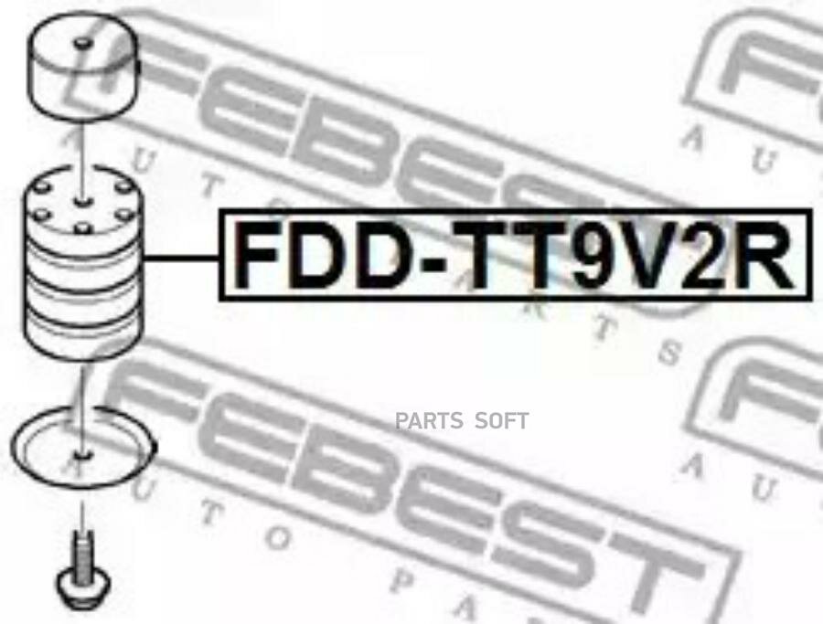 FEBEST отбойник рессоры задней