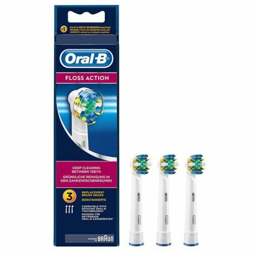 Насадка Oral-B FlossAction EB 25-3 для электрической щетки, белый, 3 шт.