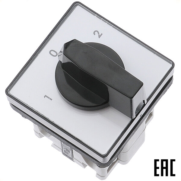 фото Выключатель кулачковый 4G20-52U 20А 3 положения (1-0-2) 2 направления открытый IP40