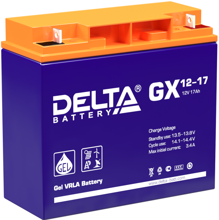 Аккумуляторная батарея Delta (GX 12-17)