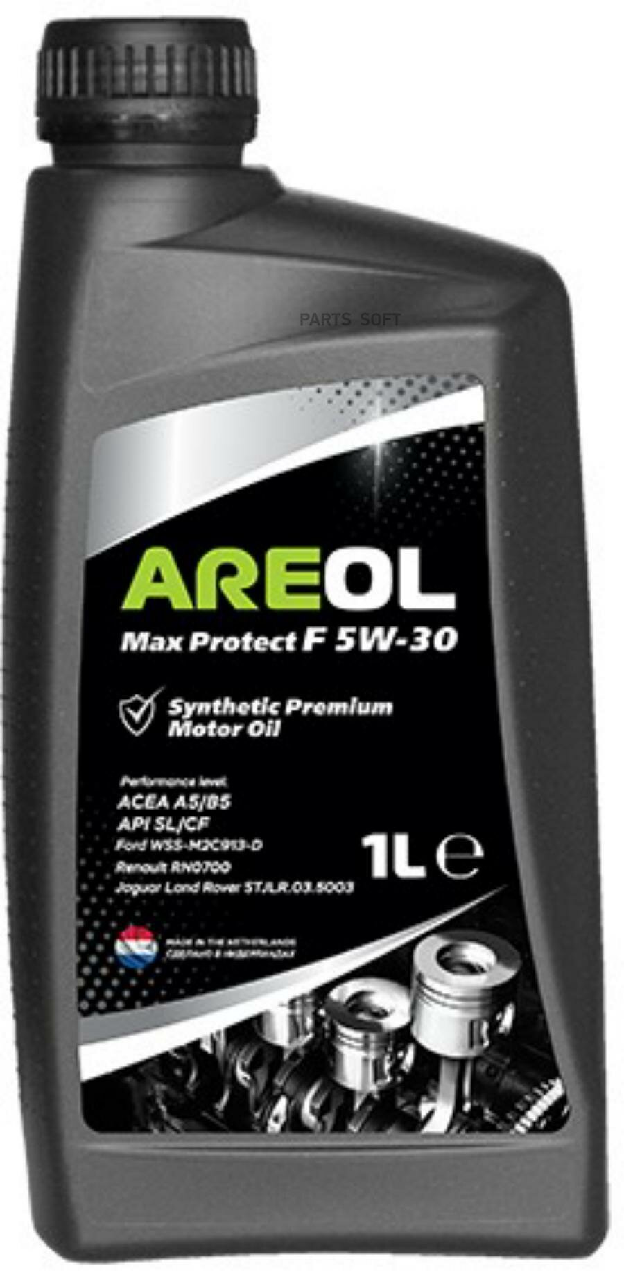 AREOL 5W30AR015 AREOL Max Protect F 5W-30 (1L)_масло моторное! синт.\ ACEA A5/B5, API SL/CF, FORD WSS-M2C913-D