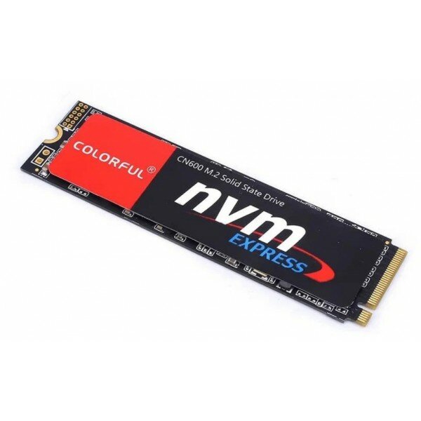 Твердотельный накопитель SSD M.2 256 GB Colorful CN600 PCIe Gen3x4 with NVMe, 1800/1000, IOPS CN600 256GB 200/180K, MTBF 1M, 3D NAND, DRAM-less, 80TBW