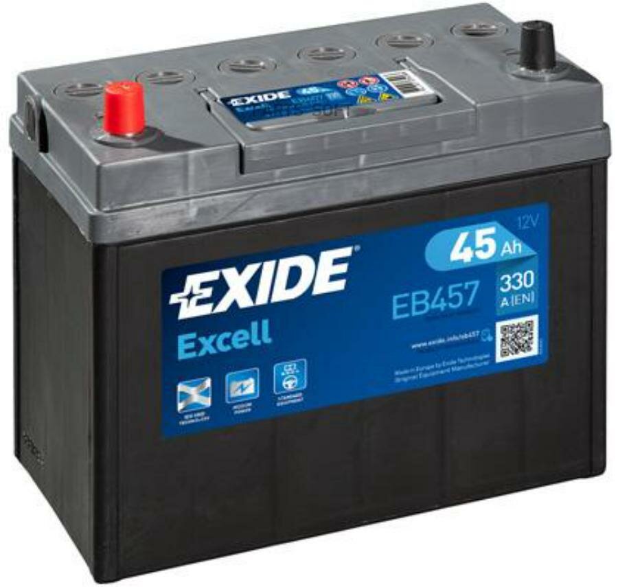 EXIDE EB457 Аккумуляторная батарея EXCELL [12V 45Ah 300A B0]