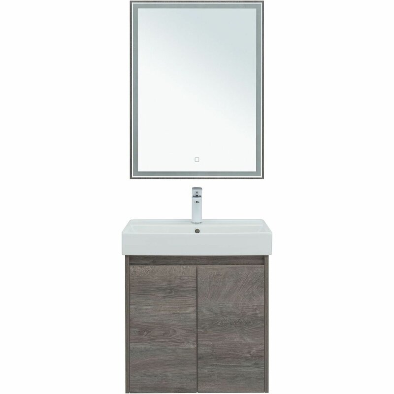 Комплект мебели для ванной Aquanet Nova Lite 60 302533 подвесной Дуб рошелье - фотография № 1