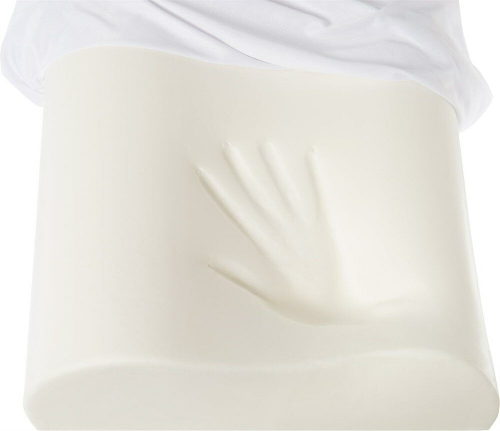 Подушка с эффектом памяти «здоровый СОН» 30х50 см Белый - фотография № 4