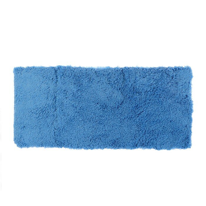 Тряпка для мытья авто, Grand Caratt, плюшевая, 20х40 см, синяя - фотография № 4