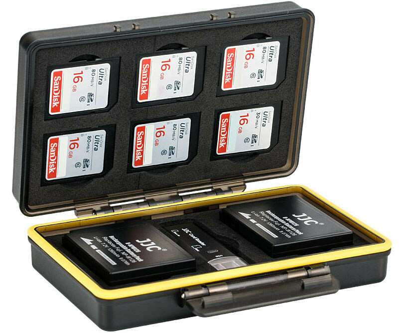 Чехол JJC BC-3NPW126 для карт памяти и аккумуляторов (6 x SD cards and 2 x NP-W126/NP-W126s batteries)