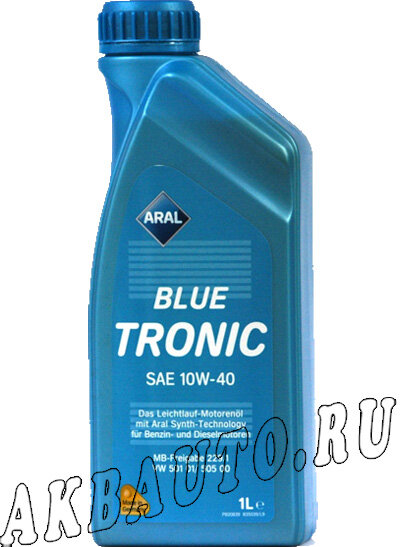 фото Масло моторное полусинтетическое Aral Blue Tronic 10W40 SN/CF 1Л