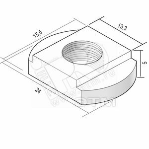 фото Вергокан Россия Гайка фасонная для несущего профиля
