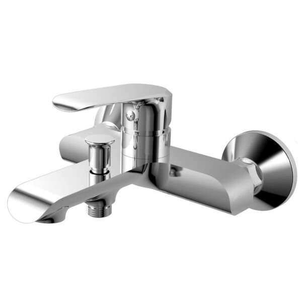 Смеситель для ванны с коротким изливом Rush Gozo (GZ3735-44) хром