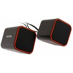 Колонки SmartBuy® 2.0 CUTE, мощность 6Вт, USB, черно-оранжевые (SBA-2590) - изображение