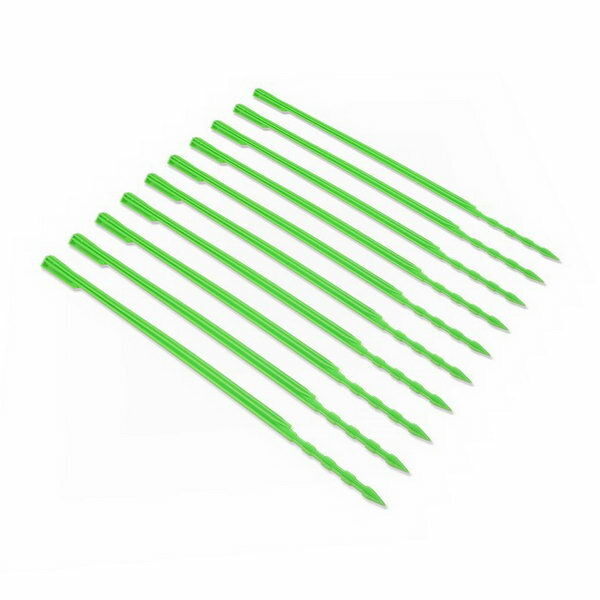 Колышек, h = 40 см, набор 10 шт., зелёный - фотография № 1