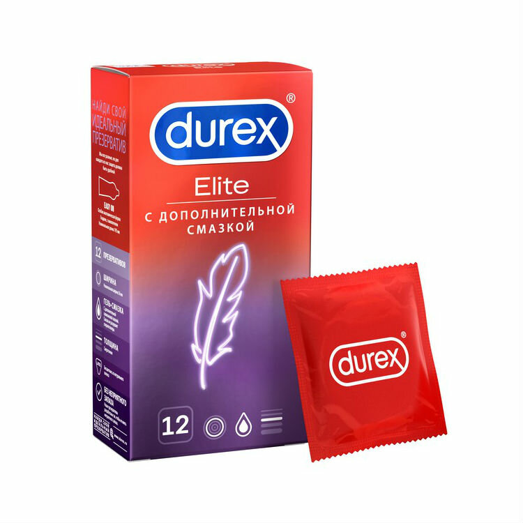 Durex Elite презервативы 12 шт.