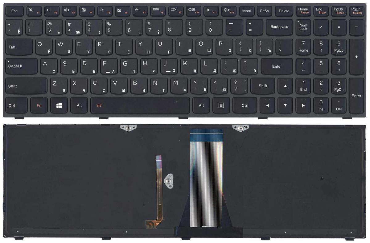 Клавиатура для ноутбука Lenovo IdeaPad G50-30, G50-45, G50-70, G50-80, G70-70, G70-80, G5030, G5045, G5070, E50-70, M50-