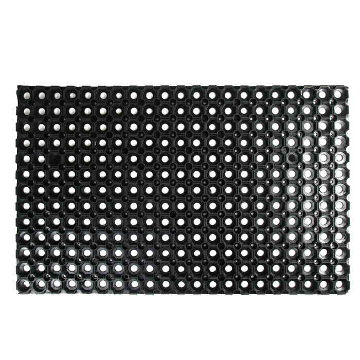 Коврик ячеистый грязесборный, 50×80×1,6 см, цвет чёрный - фотография № 1