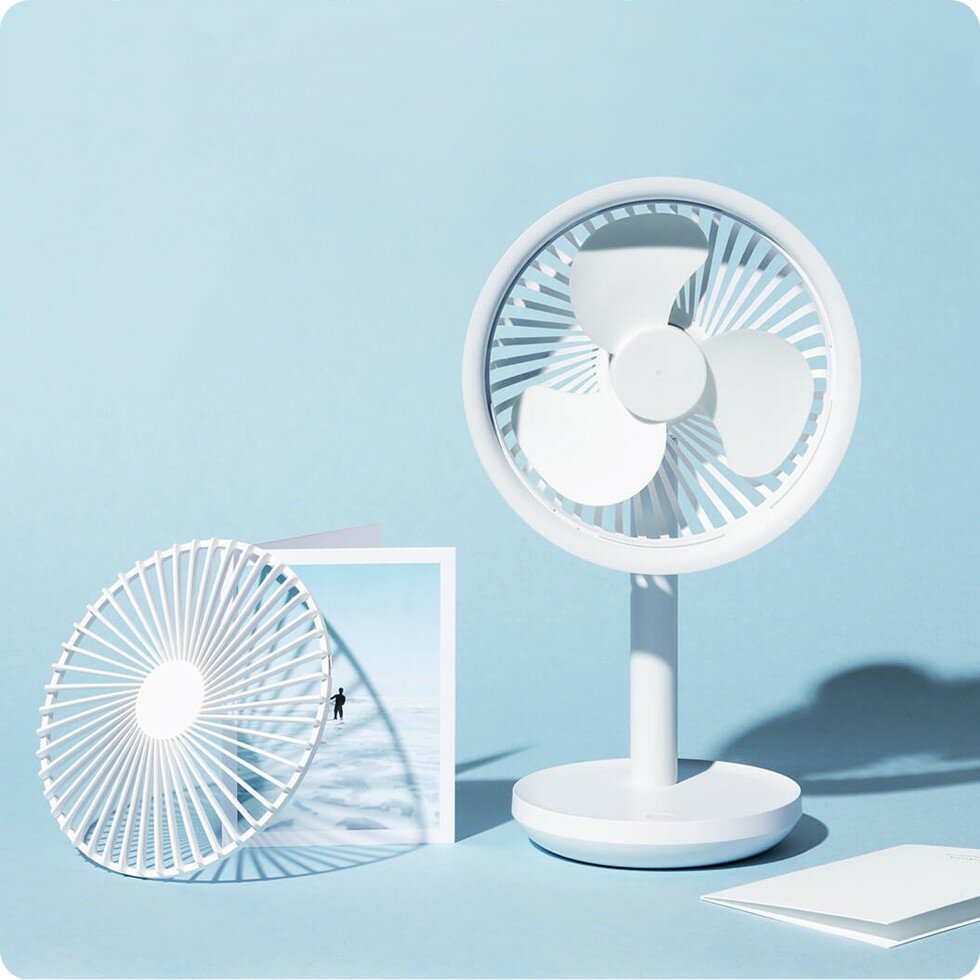 Портативный настольный вентилятор Xiaomi Mijia Prime Music Desktop Fan White - фотография № 5