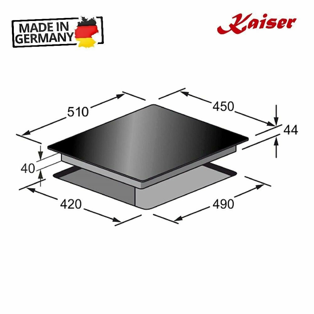 Индукционная варочная панель 45х51 см Kaiser KCT 4795 FI AD черная - фотография № 9