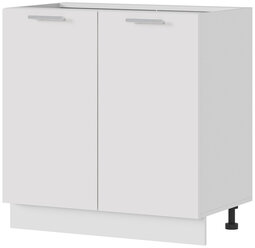 Кухонный модуль напольный, без столешницы, Ксения, ШН 800, Белый / Белый глянец