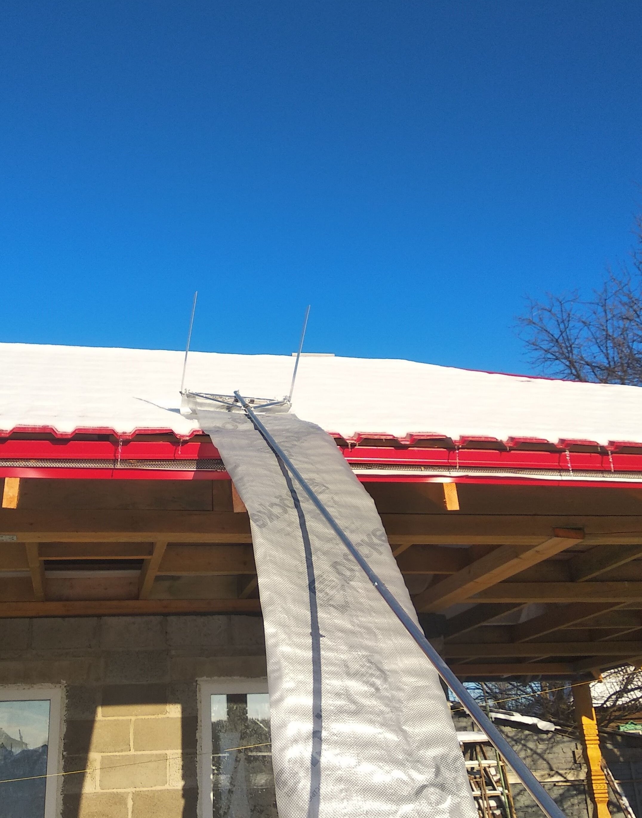 Приспособление-скребок для уборки снега с крыши, 8 метров - фотография № 4