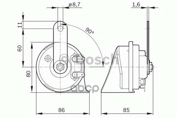 Сигнал Звуковой Bosch арт. 9320335052