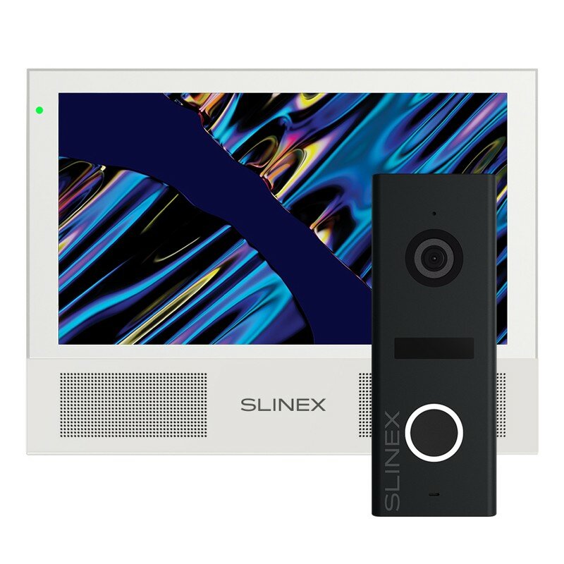 Комплект WiFi видеодомофона Slinex Sonik 7 Cloud с панелью ML-17HD (белый)