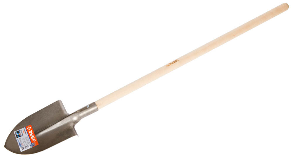 ЗУБР Лопата "титан" штыковая с деревянным черенком, ЗУБР Профессионал, ( 4-39416 )