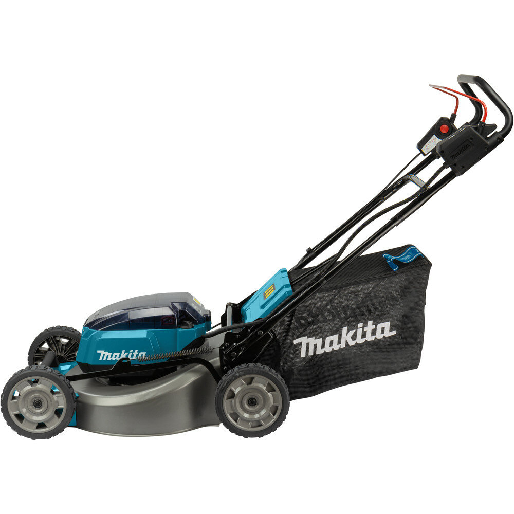 Газонокосилка аккумуляторная "Makita" DLM 530 Z + Подарок триммер аккумуляторный Makita DUR181Z - фотография № 7