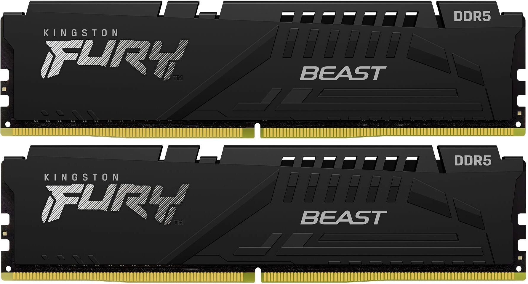 Память DDR5 2x8GB 4800MHz Kingston KF548C38BBK2-16 Fury Beast Black RTL Gaming PC5-38400 CL38 DIMM 2