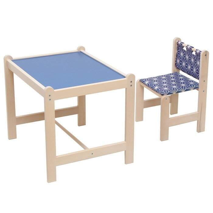 Набор детской мебели: стол + стул, «Каспер», синий - фотография № 1